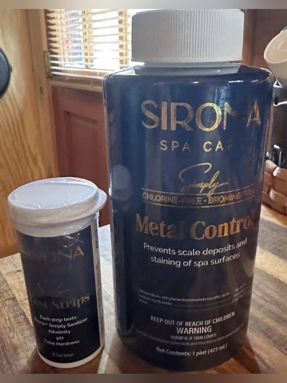 Sirona Spa Care Set-Metal Control Spa Treatment & Test Strips New sealed